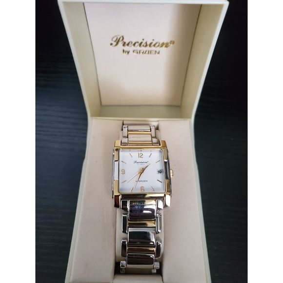 🔥RARE New in Box Gruen-GP 5033 Two Tone Men's Watch - Picture 3 of 6